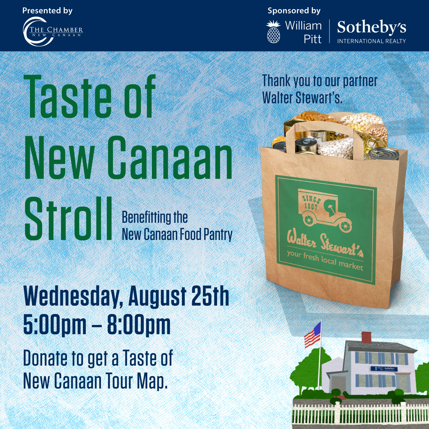 live new canaan taste of new canaan stroll with Food Pantry