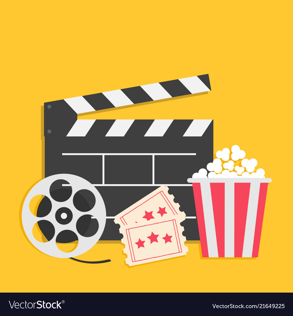 big movie reel open clapper board popcorn box vector 21649225 XhGecj.tmp